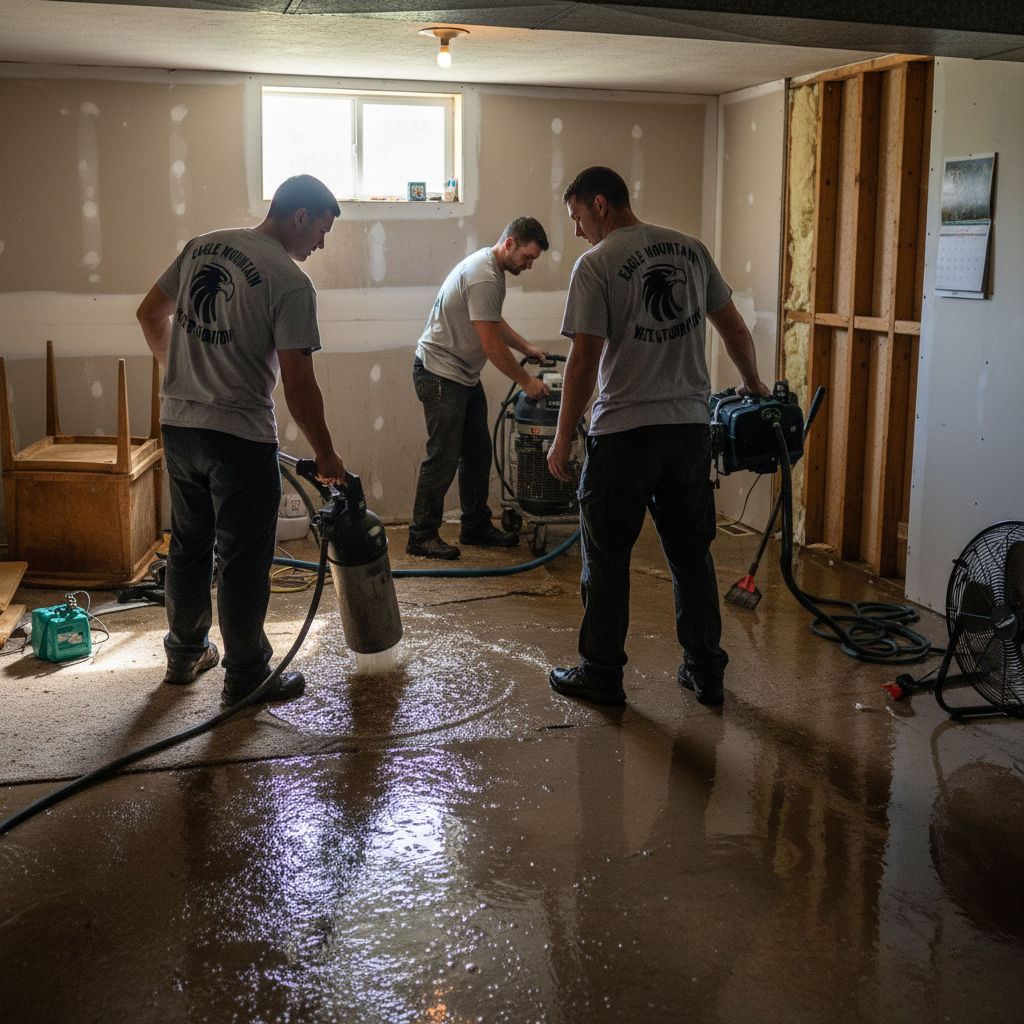 Water Damage Restoration work by Eagle Mountain Water Damage Restoration in Eagle Mountain